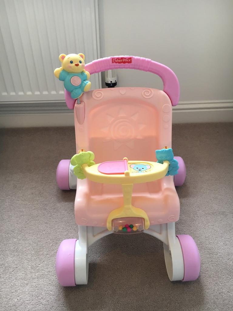 fisher price doll stroller walker